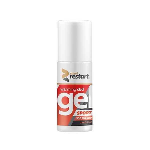 Reakiro Smart Restart 0% THC Warming Muscle Relief Gel 500mg CBD, 100ml