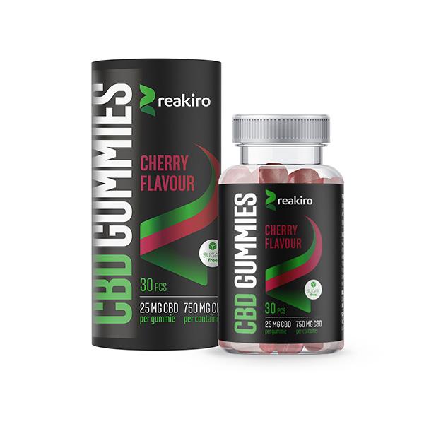 nutrakey l carnitine reviews 750mg CBD Vegan Gummies Cherry | 30pcs