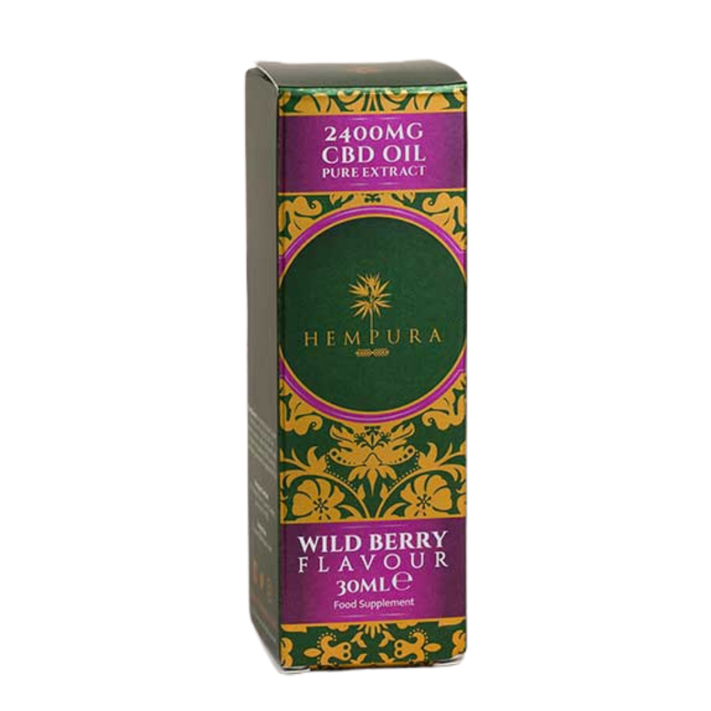 2400mg Hempura Pure CBD Oil with Wild Berry Flavour & Terpenes (30ml)