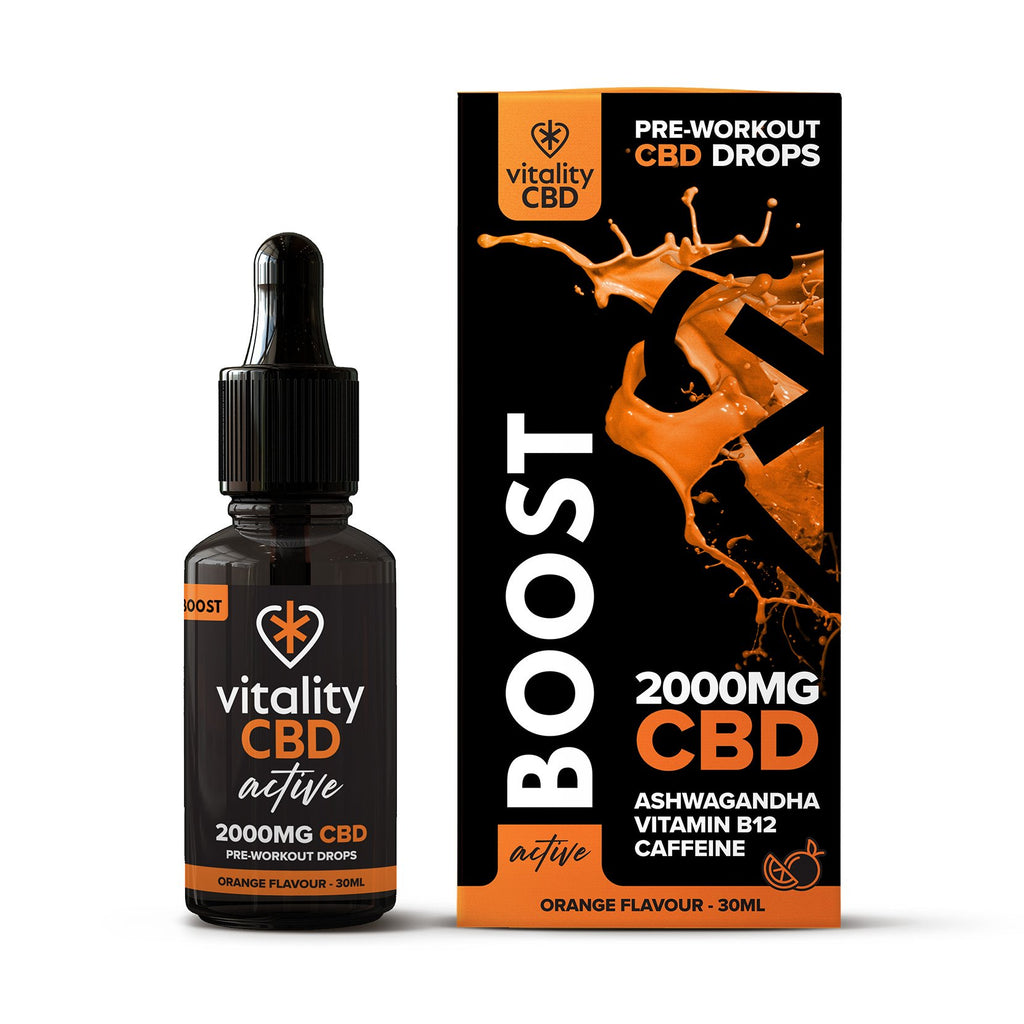 Vitality Active: Boost CBD Oil Orange Flavour Drops 30ml 