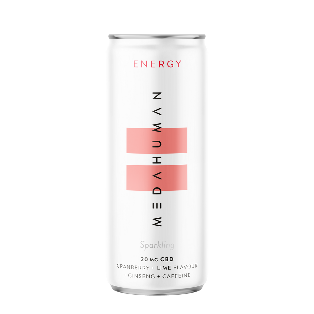 MEDAHUMAN ENERGY - A cranberry and lime flavoured CBD drink to help you focus.