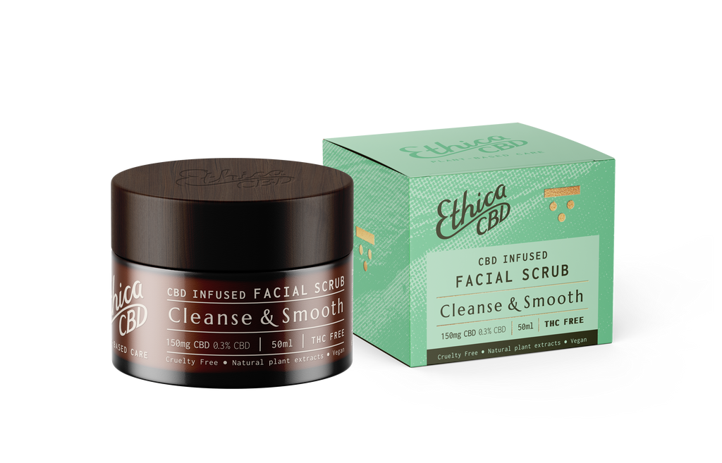 150mg CBD Infused Facial Scrub | Cleanse & Smooth