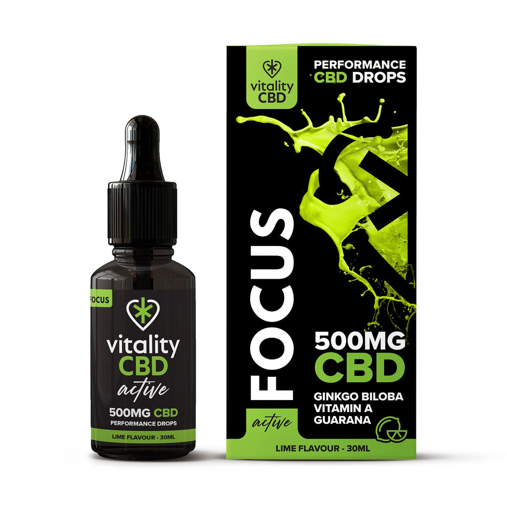 Vitality Active: Focus CBD Oil Lime Flavour Drops 30ml