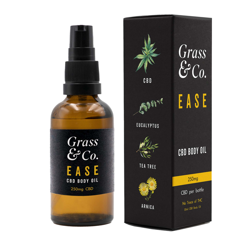 Grass & Co., EASE 50ml, 250mg CBD Body Oil