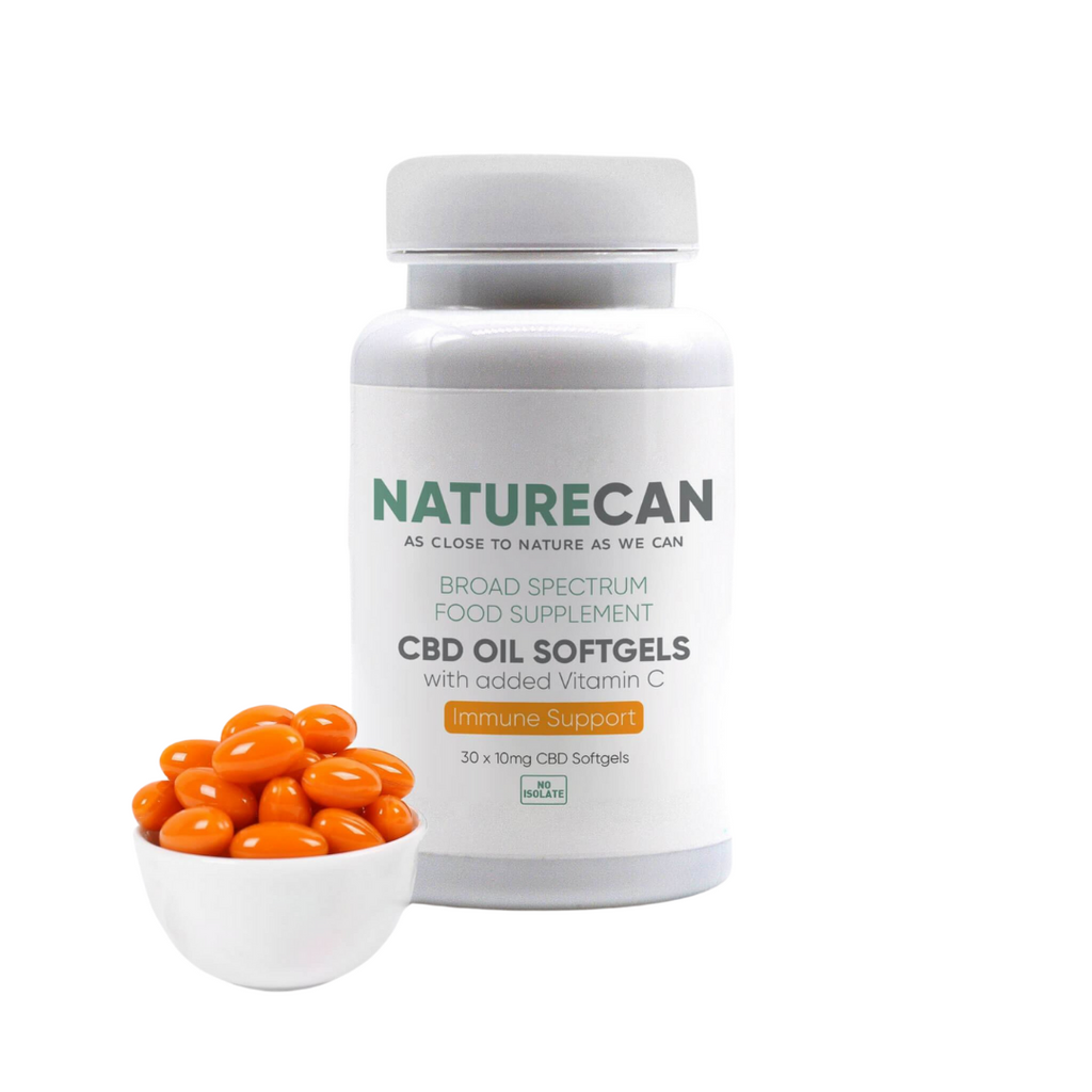 Naturecan 10mg CBD Softgels with Vitamin C - 30 Capsules