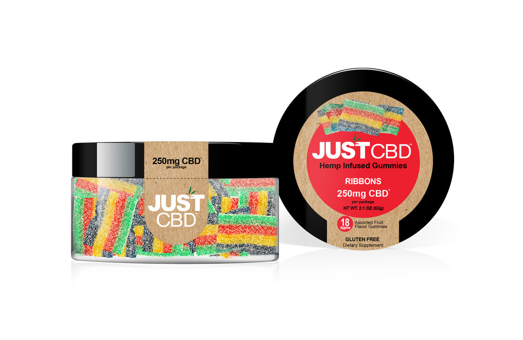 JustCBD 250mg - 3000mg CBD Gummies | Rainbow Ribbons