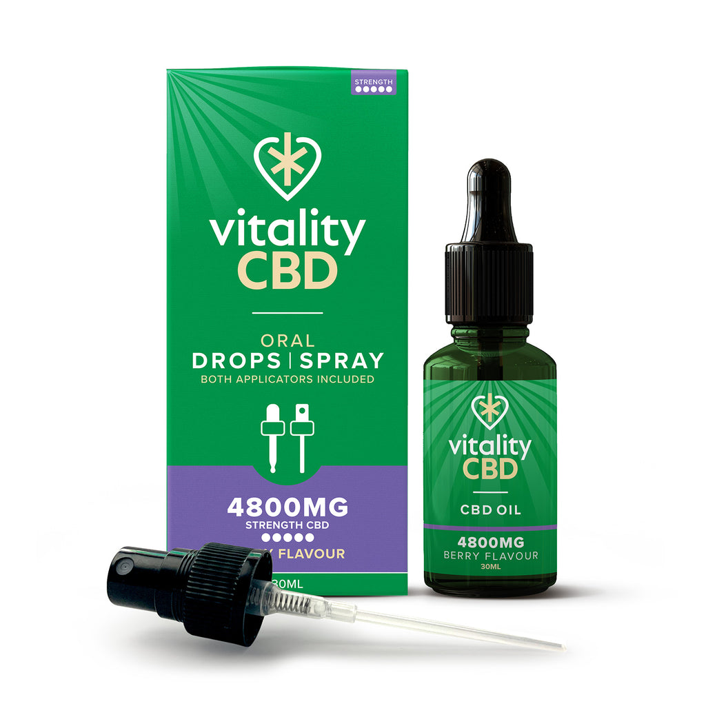 Vitality Berry Flavour CBD Oil Drops & Spray 30ml