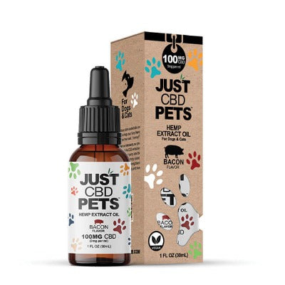 100mg  - 500mg CBD Oil for Dogs | 30ml | Bacon Flavored
