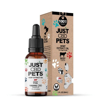 100mg  - 500mg CBD Oil for Dogs | 30ml | Beef Flavored