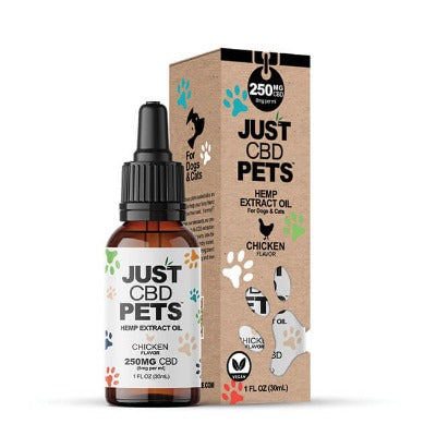 100mg - 500mg CBD Oil for Dogs | 30ml | Chicken Flavored