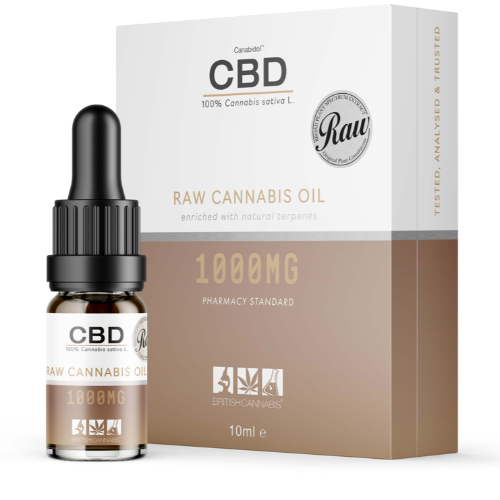 250mg - 2000mg RAW Cannabis CBD Oil | 10ml