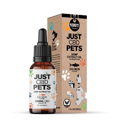 100mg  - 500mg CBD Oil for Cats | 30ml | Salmon Flavored