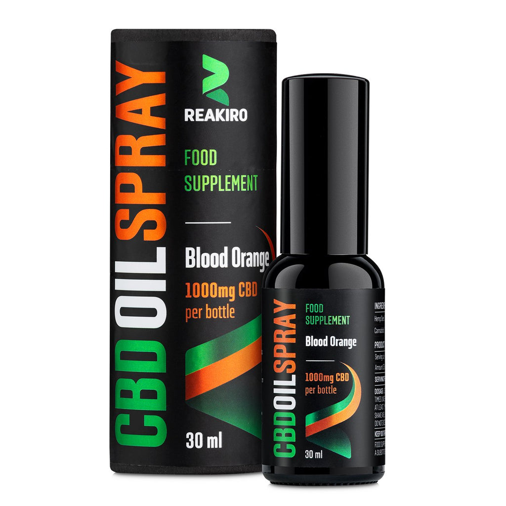 Reakiro CBD Oil Spray Blood Orange 1000 mg